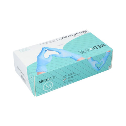 Handschoen Medicare Ongepoederd - Blauw - Medium - (100 stuks)