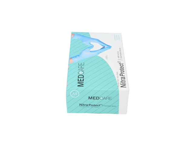 Handschoen Medicare Ongepoederd - Blauw - Medium - (100 stuks)