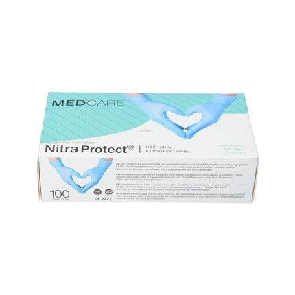 Handschoen Medicare Ongepoederd - Blauw - Medium - (100 stuks)