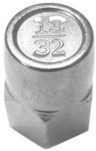 HMN388 axle nut 13/32" with logo