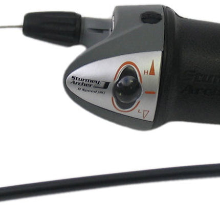 8-speed Sturmey Archer HSJ-955 Twistgrip Gear Shifter - Black/Silver