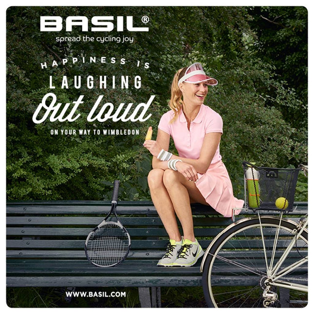 Fietsmand Basil Bold klein - inclusief Clever bevestigingssysteem 35 x 28 x 24 cm - zwart