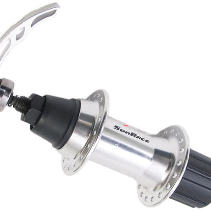 Rear hub Sunrace HBM53 8/9 speed 36-hole with quick release - silver