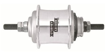 Moyeu Sturmey Archer S-RF3 3 vitesses roue libre - 36 trous - argent