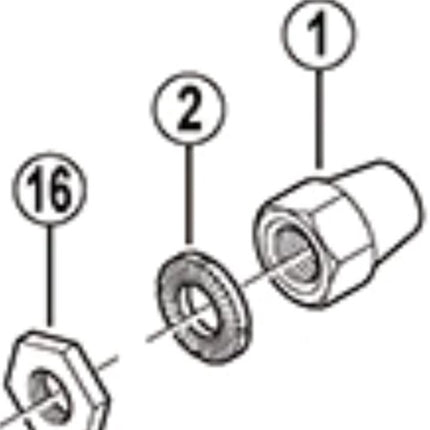 Onderlegschijf / ring 2mm Shimano Nexus HB-IM40