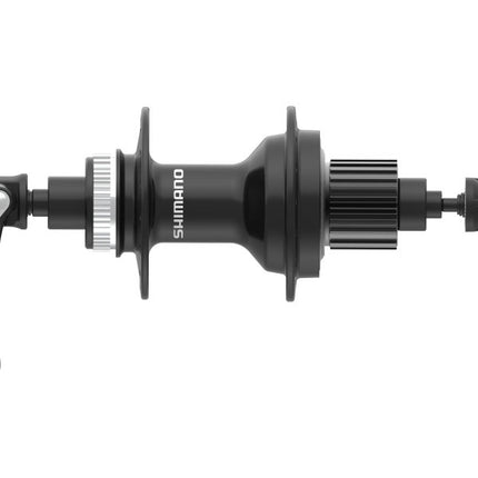 Achternaaf 12 speed Shimano FH-MT401 center lock - 36 gaats - 135 mm inbouwbreedte - zwart
