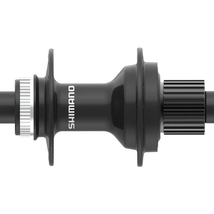 Achternaaf 12 speed Shimano FH-MT410 Center Lock - 142 mm inbouwbreedte - 36 gaats met 12 mm steekas - zwart