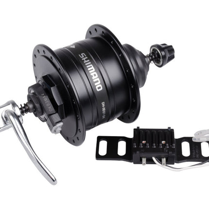 Dynamonaaf Shimano HD-3D37 3 Watt - 32 gaats - Center Lock - snelspanner - zwart