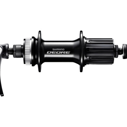 Achternaaf Shimano Deore HB-M6000 Center Lock - 32 gaats - 135 mm inbouwbreedte - met snelspanner - zwart
