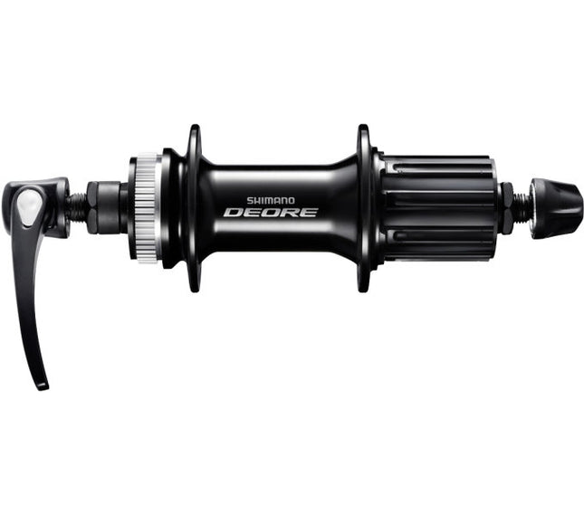 Achternaaf Shimano Deore HB-M6000 Center Lock - 32 gaats - 135 mm inbouwbreedte - met snelspanner - zwart