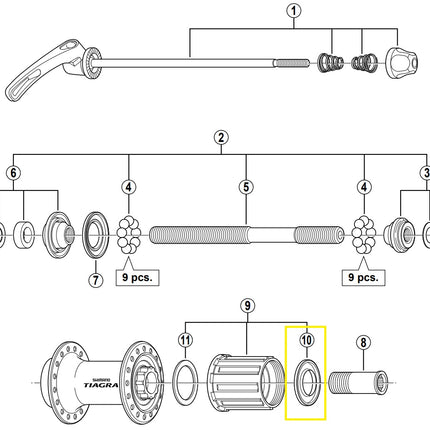 Cache anti-poussière droit Shimano FH-4500