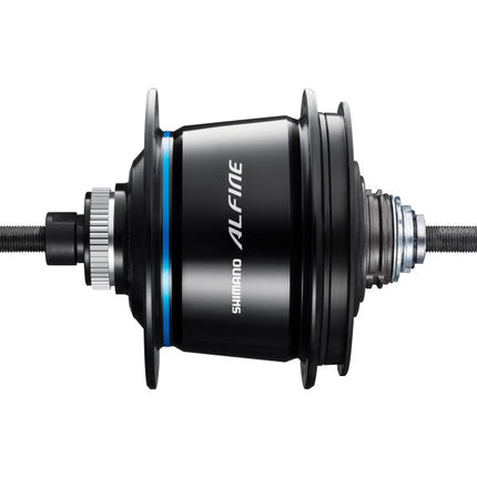 Versnellingsnaaf 8 speed Shimano Alfine Di2 SG-S7051 voor schijfrem - 36 gaats - zwart