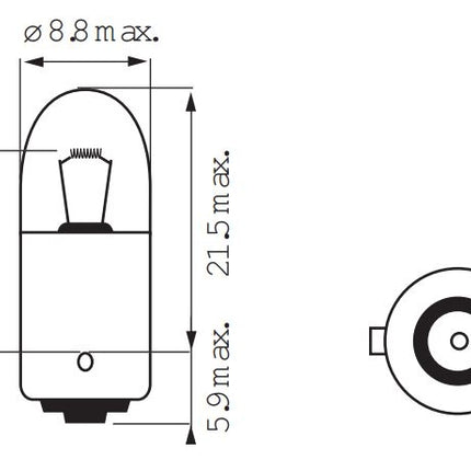 Lamp 6V-5W BA9S