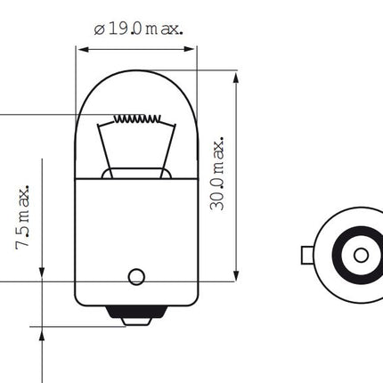 Lamp 6V-5W BA15S