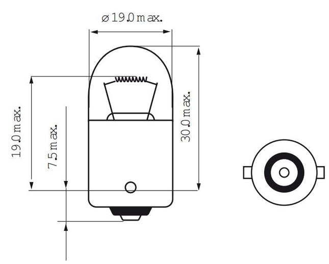 Lamp 6V-10W BA15S