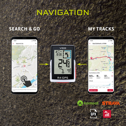 Fietscomputer VDO R4 GPS