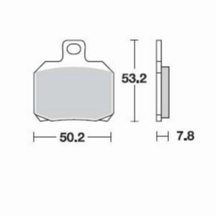 Jeu de plaquettes de frein SBS pour GPR2004, RS2006, Speedfight 3 157HF