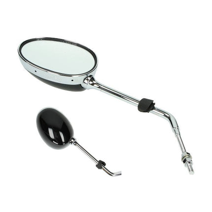 mirror Peugeot original left chrome/black django 787327n