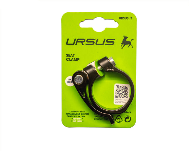 Ursus zadelpenklem met snelspanner 40mm alu zwart