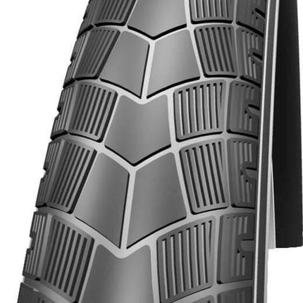 Bicycle tire - anti-puncture - black with reflection 28x2.0, ETRTO 50-622