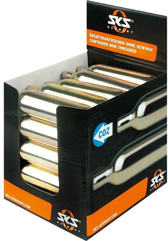 CO2 patronen SKS Zonder draad - 25 stuks