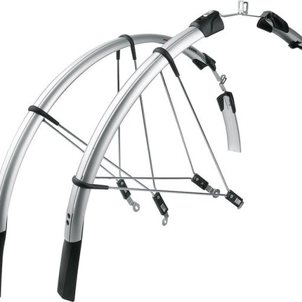 Spatbordset SKS Raceblade long 28 25mm - zilver