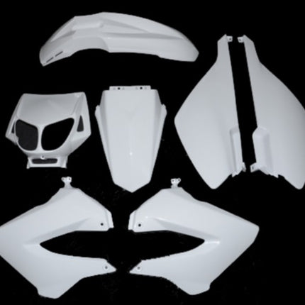 fairing kit DMP standard model Derbi white 7-piece senda x-race, senda x-treme, senda