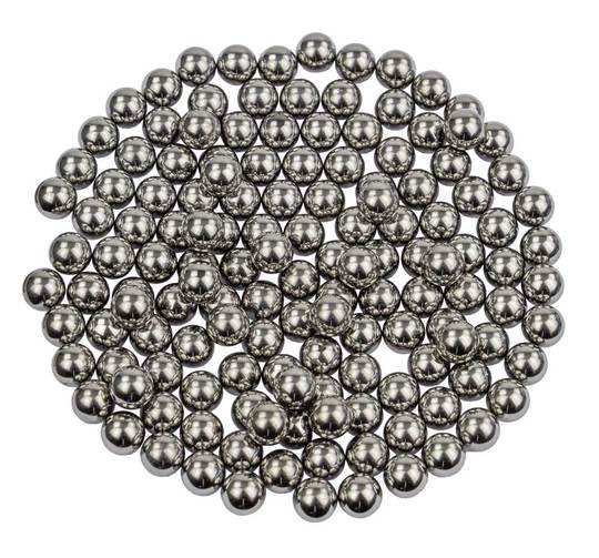 Kogels 1/4 A Kwal 6.350MM set van 144 Chroom