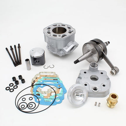 cilinder met kop Italkit + krukas aluminium nikasil Gilardoni 88cc derbi, senda2006 k.12.245.23.14
