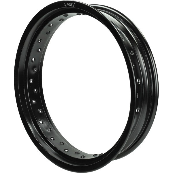 velg spaak aluminium zwart o.a. Beta/Aprilia achter 3.50x17 senda