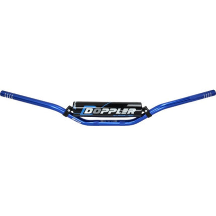 Doppler handlebar + handlebar pad blue D22.2 - L740 - H70mm derbi, senda, moped, sherco 502009