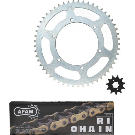 Kit chaîne/pignon Afam 11/53 dents Gilera SMT, Senda DRD 2011-2017