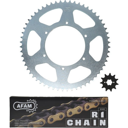 Chain/sprocket set Afam Derbi 11/59t 50 SM X-Treme 2018-2022