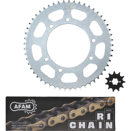 Afam chain/sprocket set Derbi 11/53t 50 Drd X-treme 2013-2017