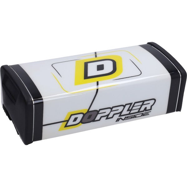 guidon Doppler supermotard blanc/jaune fluo derbi, senda, cyclomoteur 502165