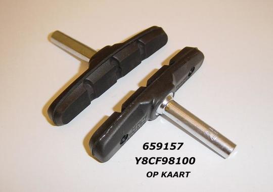 Remschoen Shimano M70T2 Canti Stift 2 Zwart