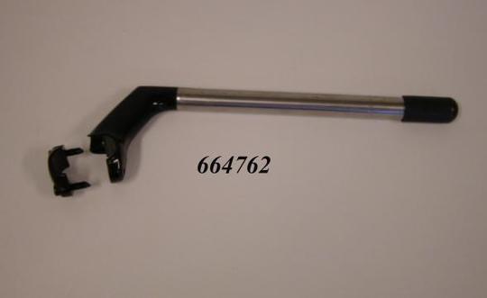 Stuurpen Humpert 22.2 300-80 Open ZWART-RVS Zilver