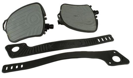 Pedaal Union SP-250 SP250 Hometrainer-GRY stel Zwart Grijs