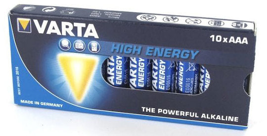 Batt VA Longlife Power LR03 AAA Potlood set van 10 Blauw