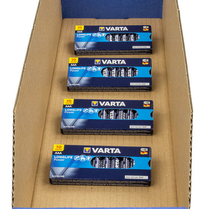 Batt XLC WP Varta Penlite LR03 AAA H.E set van 40