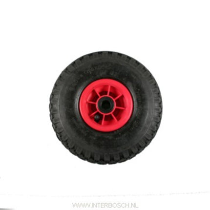 Wiel 4x300 Steekwagen Band Rood