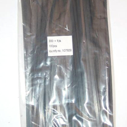 Kabelbinders 7.6X300 Zwart ZAK A 100