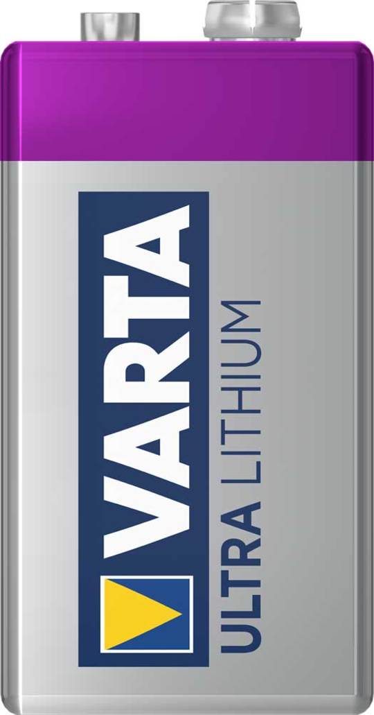 Batt VA Ultra Lithium Blok 9V Grijs Paars