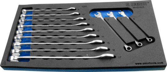 Gereedschap Unior Inlay Gereedschapwagen Ringsteeksleutelset Lang 12DLG