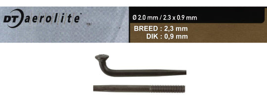 Spaak DT Swiss Aerolite 14x276 20 Zwart