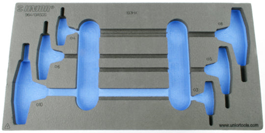 Foam Inlay Unior Gereedschapwagen Inbusset Model