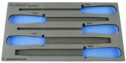 Foam Inlay Unior Gereedschapwagen Vijlenset