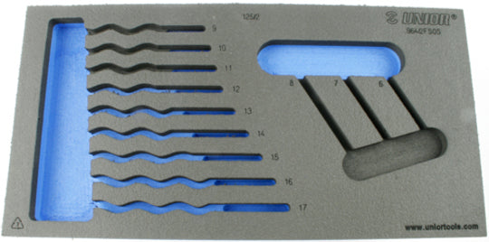 Foam Inlay Unior Gereedschapwagen Ringsteeksleutelset
