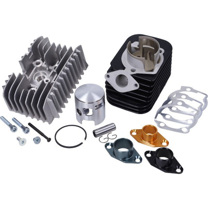 Cylindre Pinasco + culasse axe 12 75cc EVOTEN Big Bore complet 46mm Citta, Vespa, Ciao, Si 26028506
