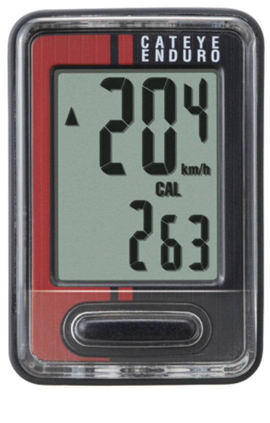 Fietscomputer Cateye Enduro 8 Zwart Rood